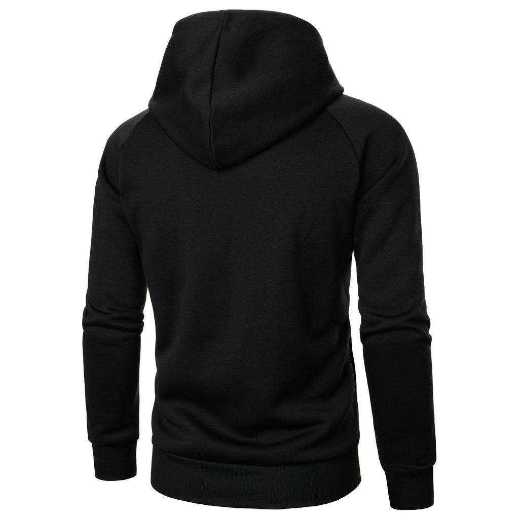 Sergi - Sudadera con capucha y cremallera cruzada